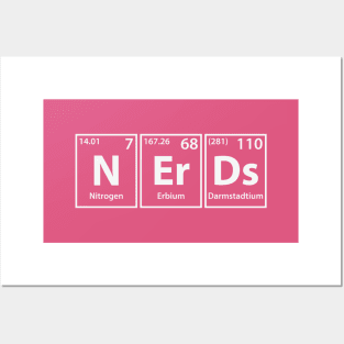 Nerds (N-Er-Ds) Periodic Elements Spelling Posters and Art